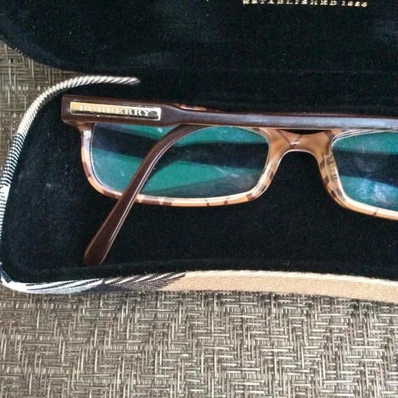 Burberry Brown Rectangle Optical Eyeglasses Frames - Picture 9 of 11